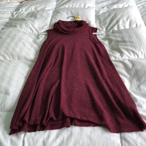 Red Turtleneck Dress